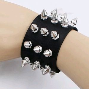 Spiked Leather Bracelet